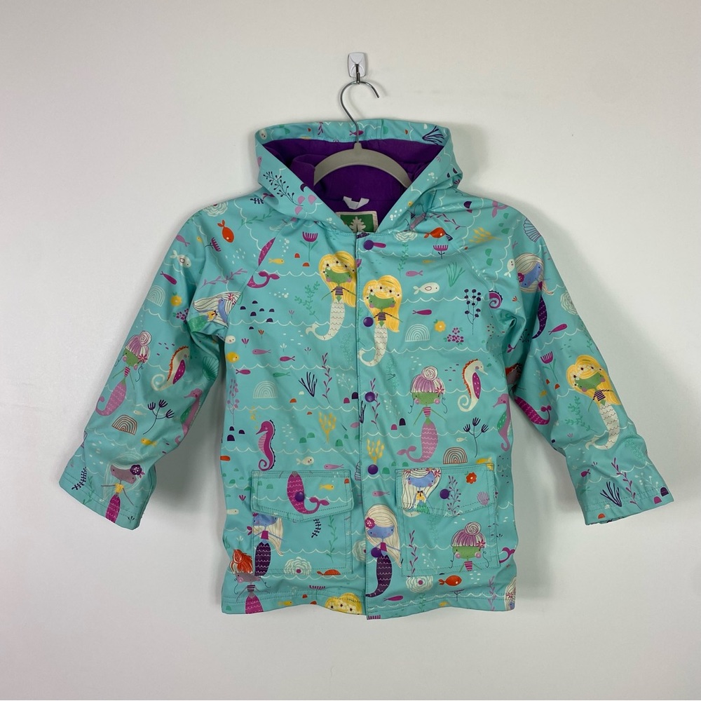 OAKIWEAR Kid’s Rain Coat Mermaid Size 5